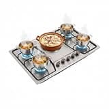 Resfirme 5 Burners Gas Cooktop 30inch Gas Stove Top