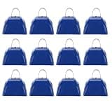 12Pcs 3 Inch Blue Metal Cowbell Noisemaker with Handle, Loud Resonant Cow Bell for Football Games, Sports Events, Festivals, Weddings and Music Classes