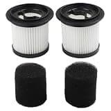 HogarTech HEPA Filter Replacement for MHRMHR KP1108 and for Bieiao Cordless Vacuum Cleaner, H13 Washable Reusable Filters