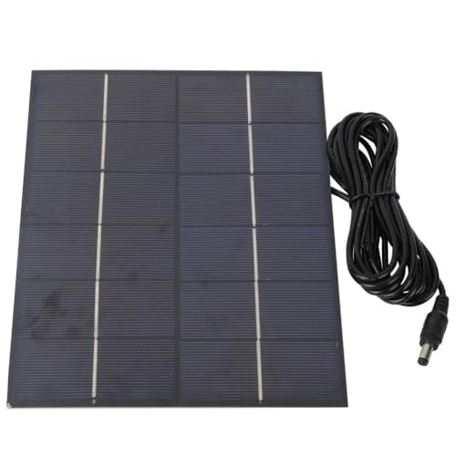 MOPFOL ‌5.5W 6V Polycrystalline Solar Panel with DC Port – Outdoor Solar Charger for Outdoor Lights & Portable Electronics(165x210mm/6.49x8.26in)‌