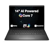 Dell 14 DC14250 AI Powered Laptop 14.0" IPS WUXGA Display (Intel Core 7 150U, 32GB DDR5, 512GB M.2 PCIe SSD, Intel Graphics, WiFi 6, Webcam, Bluetooth 5.4, Win 11 Home)