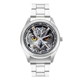 NTVOWPZO Three-Hand Analog Stainless Steel Watches for Men Easy Reader
