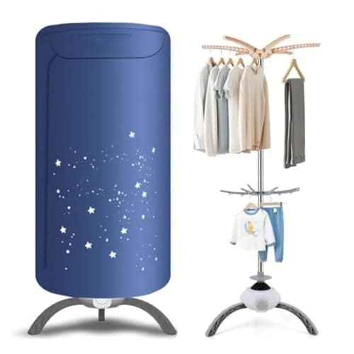 Portable Clothes Dryer 900W Fast Drying and Large Load Capacity for Laundry and Shoes - Compact Mini Dryer for Apartment Dorm RV Small Space Machine for Travel A,B