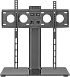 TV Bracket, Mount, Full Motion Table Top TV Stand with ±85° Left and Right Rotation, Tabletop TV Base with Safety Lanyard, Fits 32-55 Inch TVs TV Mount TV Stand