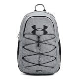 Under Armour Unisex-Adult Hustle Sport Backpack , Pitch Gray Medium Heather (012)/Black , One Size Fits All