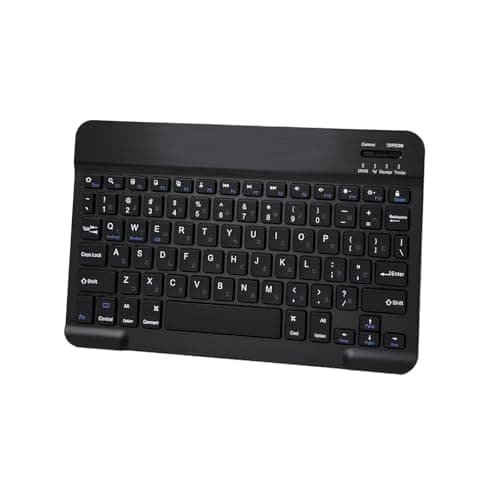 Transparent Case with Keyboard for iPad mini 7 A17 Pro (2024)/ Mini 6 (2021) 8.3" Multi-Touch Trackpad, 7-Color Backlit, Pen Holder, 360 Rotating Case for iPad mini 7th/6th Generation, Lightweight