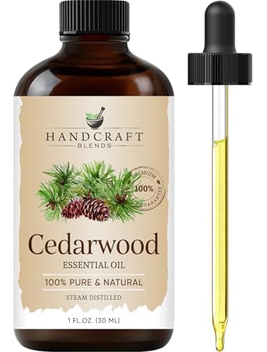 Handcraft Blends Cedarwood Essential Oil – 1 Fl Oz – 100% Pure and Natural – Premium Grade Essential Oil for Diffuser and Aromatherapy, Skin, Massage, Candle and Soap Making Fragrance