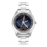 NTVOWPZO Three-Hand Analog Stainless Steel Watches for Men Easy Reader