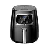 XDSRFVW Air Fryers, LCD Digital Touch Screen Oilless Airfryer for Healthier Foods, Anti-scratch and Easy Clean Design, Auto Off and Memory Function