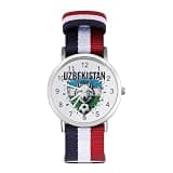 ZMYAPQO Uzbekistan 2026 Soccer Football Watches for Men