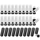8GB Thumb Drives 20 Pack and 16GB Flash Drives 10 Pack, Bulk USB Flash Drives Memory Stick Jump Drive with LED Indicator, Swivel Photo Memoria USB Stick Zip Drive Pendrive Data Storage and Backup