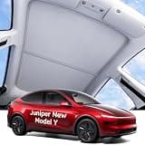 Wigoo 2026 Tesla New Model Y Juniper Accessories Sunshade Roof [Never Sag, Nano Ice-Crystal Coatings] 3-Gen Heat Insulation Glass Roof Sun Shade, Accessories for Tesla Juniper Model Y, Interior Gray