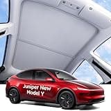 Wigoo 2026 Tesla New Model Y Juniper Accessories Sunshade Roof [Never Sag, Nano Ice-Crystal Coatings] 3-Gen Heat Insulation Glass Roof Sun Shade, Accessories for Tesla Juniper Model Y, Interior Gray