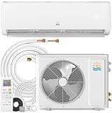 EXNOS 12000 BTU Mini Split Ac/Heating System, Ductless Inverter Heat Pump System, 19 SEER2 Energy Efficient AC Unit, 115V Cooling & Heating for Rooms up to 750 Sq.Ft
