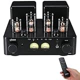 Juson Audio JTA50 2025 65W x 2 Tube Amplifier | HiFi Class AB Amp with BT 5.0 | Phono Preamp | Headphone Tube Amp | USB/Coax/AUX/Opt in,Subwoofer Out | 2.1CH Amplifier for Turntable and CD Player