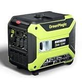 Greenmagic Dual Fuel Generator 5300W Rated/6500W Peak (Gas)- Quiet gasoline Propane Generators Clean Sine Wave Power Eco-Mode Parallel Capable for Home Backup Use RV Outdoor Camping