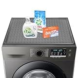 Garolue Washer and Dryer Top Protector Mat,23.6“ x 19.7" Silicone Rubber Mat for Laudry Machine & Dryer,Non Slip Heavy Duty Waterproof Washable Top Cover Pad for Home Kitchen Laundry Room