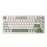 YUNZII B75 PRO Wireless Mechanical Keyboard,75% Layout with Knob,Hot Swap Gasket Structure,Creamy Pre-lubed Switches,RGB Backlit,Bluetooth/Type-C/2.4G for Win/Mac (Matcha Green, Milk Switch)