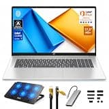 HP 17.3 Touchscreen Laptop Ultra 7 255U 64GB RAM 4TB SSD Bundle with Cooler