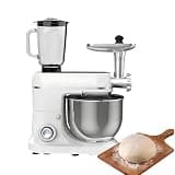 Multifunctional Kitchen Mixer, 1500W Stand Mixer with Blender and Meat Grinder, 10L Stainless Steel Bowl, 6+ Speed Settings, Dough Hook, Whisk, Beater