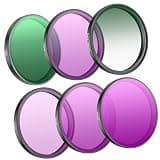 Gavery Pack of 6 Professional Camera Lens Sieves Constructed from German Visual Glass Highlighting Multiple Coating for Strengt