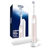 Oral-B Rechargeable Electric Toothbrush, iO Limited Simple Clean, 3 Cleaning Modes, Automatic Pressure Sensor to Protect Gums, Travel Case, Peach