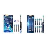 DADA-TECH Kids Electric Toothbrush Astronaut (DT-KE7 Black) + Electric Toothbrush (DT-22 Blue‌‌)