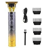 DAXXIN Hair Clippers, Electric Haircutter for Men Black Gold USB Electric Hair Clipper Electric Barber Shaved Head Shaver Multifunctional
