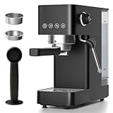 AAOBOSI AOBOSI Espresso Machine 20 Bar, Café-Style Cappuccino & Latte Maker with Powerful Steam Wand, 30s Fast Heating, Compact Design for Small Kitchens