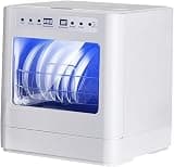Portable Countertop Dishwasher, 8 Place Settings Compact Dishwasher with Multiple Wash Cycles