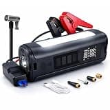 Battery Jumper Starter Portable (9.0L Gas/6.5L Diesel) with 150PSI Auto-Shutoff Air Compressor, 12V Lithium Car Jump Box