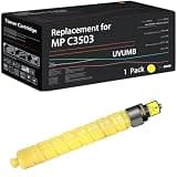 UVUMB Compatible with Ricoh Aficio Lanier Savin MP C3503 Toner Cartridge Work for Ricoh Aficio Lanier Savin MP C3503 C3003 C3004 C3504 C3004ex Printers (1 Pack Yellow)