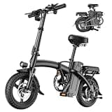 HiyViy H14-A Electric Bike for Adults, Peak 1200W Folding Electric Bikes for Adults, 48V 10A (480WH) E Bike, 45 Miles(PAS) E-Bike, Commuter Foldable Electric Bike, 14" Folding Ebike for Teens