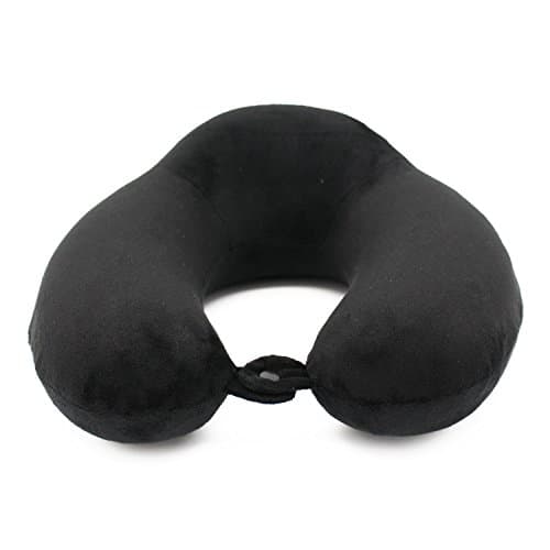Botanica U Shaped Extra Firm Neck Pillow For Travel, Reading Air plane Flight Relaxer Car Travel Memory Foam Rest Cushion Collar Pain Support Balance Car Driving TV Binge Watching Travelling Accessory