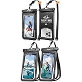 Rynapac 4 Pack IPX8 Waterproof Phone Pouch - [Up to 8.5"] with Lanyard for iPhone 17 16 15 Pro Max