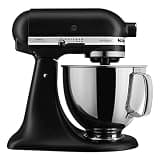 KitchenAid Artisan Series 5 Quart Tilt Head Stand Mixer with Pouring Shield KSM150PS, Matte Black