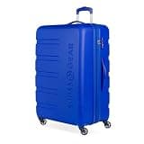 SwissGear 7366 Signature Hardside Expandable Luggage with Spinner Wheels, TSA Lock, Cobalt, Checked-Large 27-Inch