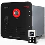 FOGATTI InstaShower 8 Plus RV Tankless Water Heater, 3 Door Size Options (15"x15"/15"x18"/18"x18") for Easy Retrofit, 12V DC, Remote Controller, Propane, Ideal for RV Families & Campers, Gen 3