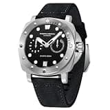 OHUGNA Pagani Design PD-1767 Men's Automatic Watch Synthetic Sapphire Stainless Steel case 200 Meter Water-Resistant Strap Casual Men's Watch Business Luxury Watch (Black-1)