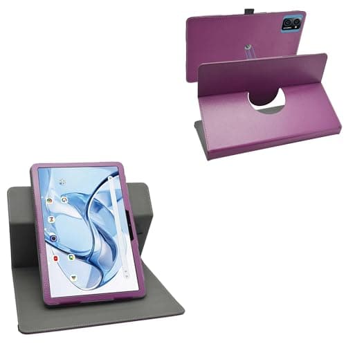 LiuShan Compatible with Degree Rotation Stand PU Cover for DEERTiME E15/IWEGGO CP20 PRO/YQSAVIOR ZB30/COOPERS CP20 PRO/Digiland S10/COOPERS CP20/IWEGGO CP20/YQSAVIOR YQCP20 10.1 Inch Tablet,Purple