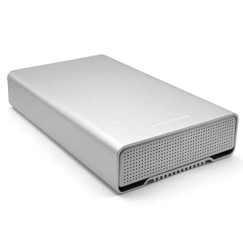 Avolusion PRO-G1 Series 14TB USB 3.2 Gen 2 (10Gbps) USB-C External Hard Drive w/USB HUB for Windows or MacOS Desktop PC/Laptop (Silver) (Renewed)