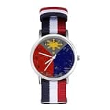 ZMYAPQO Vintage Filipino Philippines Flag Watches for Men