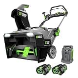 EGO POWER+ 21" Electric Snow Blower, Cordless, Includes (2) 56V 5.0Ah Batteries and Rapid Charger - SNT2102