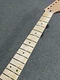 AAA 22 fret Gloss Flame Maple electric guitar neck 25.5" Fretboard Inlay Replace