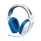 Logitech G335 Wired Gaming Headset with Flip to Mute Microphone - White