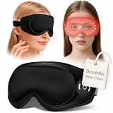 Red Light Therapy Eye Mask – 3 Modes with Near-Infrared, Rechargeable Under-Eye Device – Anti-Aging, Boost Collagen, Reduce Dark Circles & Eye Fatigue – for Men & Women Skincare