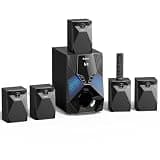 Bobtot Home Theater System, 1000 Watts Peak Power Surround Sound Systems 5 Wired Satellite Audio Speakers 8" Subwoofer 5.1/2.1 Channel Deep Bass with ARC Optical Bluetooth AUX Input