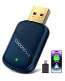 Wireless CarPlay Adapter for iPhone - Wired to Wireless Car Play Dongle, Gold-Plated USB, No Lag & Auto Reconnect for Daily Drive, Mini Size, Plug & Play with OEM Wired Cars 2016+