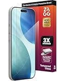 ZAGG Glass+ Screen Protector for iPhone 17-3X Stronger, Impact & Shatter Protection, Scratch & Smudge-Resistant iPhone Tempered Glass, InvisibleShield, Easy PerfectFit Install