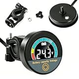 LVPETALIZE Battery Monitor Voltage Meter 12V 24V 48V 60V 72V 84V, Golf Cart Battery Gauge with LCD Backlight Display, Handlebar Mount Battery Tester for Lead Acid Lithium Batteries